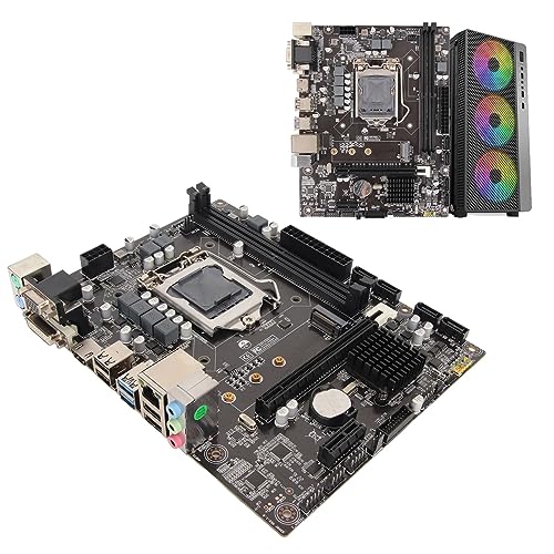 Pomya H310 LGA 1151 スロット用マザーボード、コンピューターマザーボード、コアCPU用のLvy Bridge第8世代をサポート、LGA1151 Micro ATX DDR4マザーボード。 Pomyacut6d3of9y