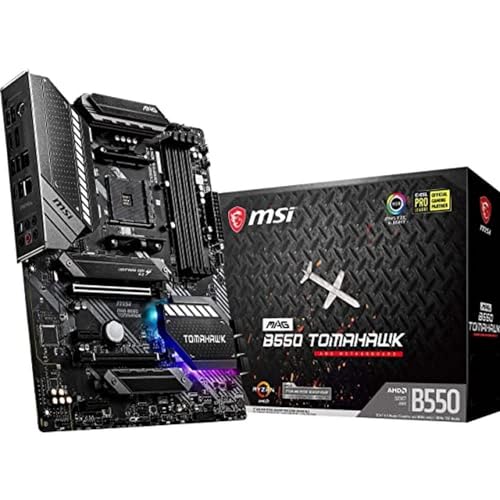 MSI MAG Tomahawk AMD B550 ソケット AM4 ATX DDR4-SDRAM マザーボード 7C91-001R