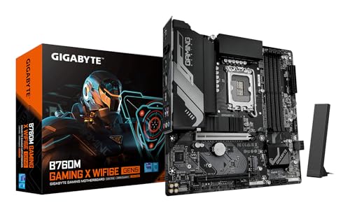 GIGABYTE B760M Gaming X WIFI6E GEN5 マザーボード - 第14世代Intel Coreプロセッサ、8+1+1フェーズVRM、最大5600MHz DDR5、2x PCIe 4.0 M.2、Wi-Fi 6E、2.5GbE LAN、USB 3.2 Gen 1に対応。 B760M G X WF6E GEN5