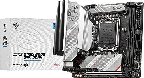 MSI マザーボード MPG B760I EDGE WIFI DDR4 Mini-ITX [Intel B760 チップセット搭載] MB5999