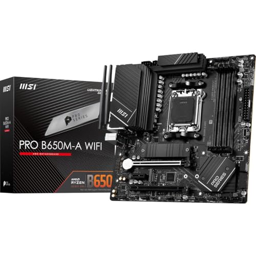 Inland AMD Ryzen 7 7700X CPUプロセッサー MSI PRO B650M-A WiFi ProSeries マザーボード (AM5, mATX, DDR5, M.2, USB 3.2 Gen 2, Wi-Fi 6E), Micro Center販売 7700XPROB650M-AWFPRO
