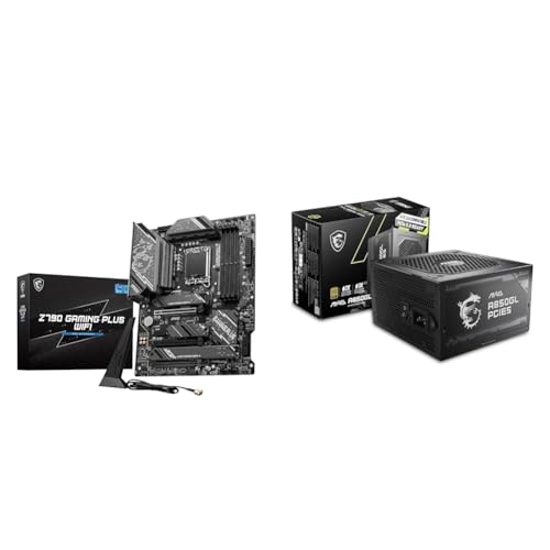 MSI 【セット買い】MSI Z790 GAMING PLUS WIFI intel 第14・13・12世代 Coreプロセッサ対応 LGA1700 DDR5 ATX マザーボード MB6471 + 850W自作PC電源ユニットMAG A850GL PCIE5 (80PLUS GOLD PCIe5.0/ATX3.0ネイティブ対応)PS1327
