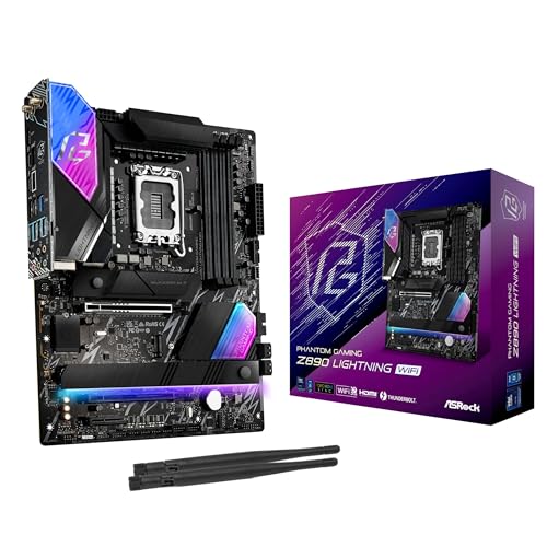 ASRock 【Amazon.co.jp限定】 ASRock マザーボード Z890 Lightning WiFi Intel CPU Core Ultra (LGA1851) 対応 Z890 チップセット DDR5 ATX マザーボード 【国内正規代理店品】
