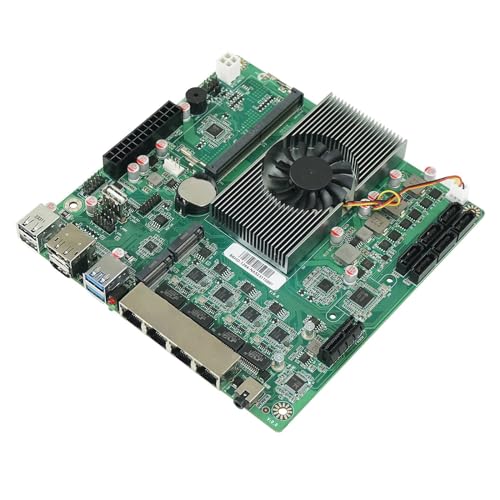 chasian N100 NAS マザーボード ITX ホーム プロセッサ DDR5 4x I226 2.5G LAN デュアル M.2 スロット 6xSATA DP HD 低電力プラスチック 1 個, 500457651