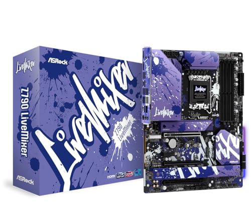 ASRock マザーボード Z790 LiveMixer Intel 第12世代 ・ 13世代 CPU ( LGA1700 )対応 Z790チップセット DDR5 ATX マザーボード 【国内正規代理店品】 90-MXBK10-A0UAYZ