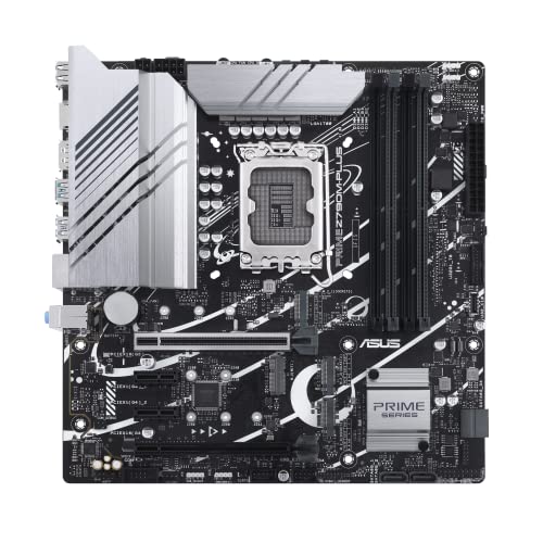ASUS Prime Z790M-Plus LGA 1700(Intel 14th、12th、13th Gen) microATXマザーボード (PCIe 5.0、3xM.2スロット、10+1 DrMOS、DDR5、1 Gb LAN、DP、USB 3.2 Gen2 Type-C、フロントUSB3.2 Gen 1 TypeC、Thunderbolt(USB44)。 )サポート)