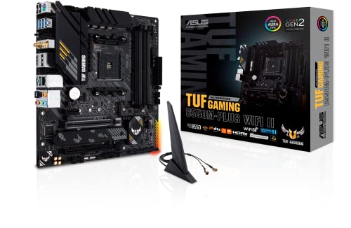 GXdgksESz 【並行輸入品】 ASUS TUF GAMING B550M-PLUS WiFi II AMD AM4 (第3世代Ryzen) microATXマザーボード(PCIe 4.0、WiFi 6 2.5Gb LAN、BIOSフラッシュバック、HDMI 2