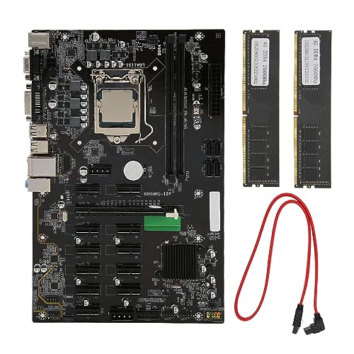 ciciglow DDR4マザーボード、8GメモリマルチグラフィックスPCマザーボードCPUスロット、LGA 1151、PCIE 16X用、VGA DVI USBポート対応 ciciglow1n7sghzg0w
