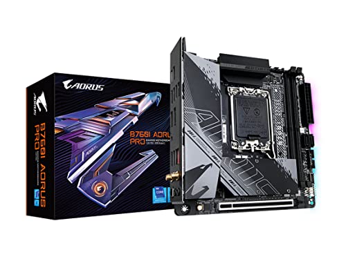GIGABYTE Gaming 【並行輸入品】 GIGABYTE B760I AORUS PRO (LGA 1700/ B760/ Mini-ITX/ DDR5/ Dual M.2/ PCIe 4.0/ USB 3.2 Gen2X2 Type-C/WiFi 6E/Intel 2.5GbE LAN/Q-Flash Pl