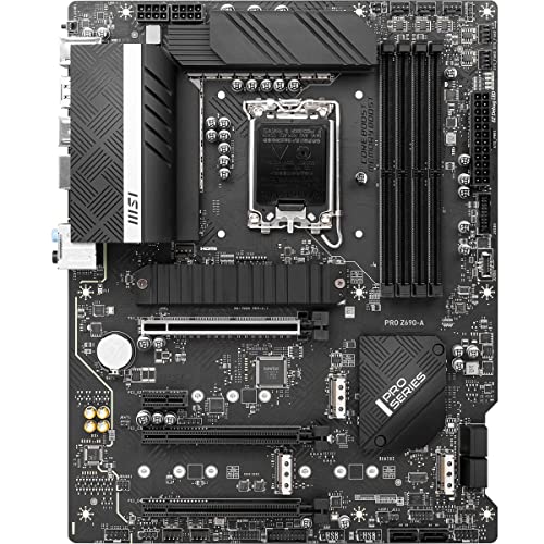 MSI PRO Z690-A ProSeries マザーボード (ATX、第12世代Intel Core、LGA 1700ソケット DDR5、USB 3.2 Gen 2、PCIe 5、2.5G LAN、M.2スロット)