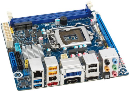インテル INTEL DH77DF mini-ITX LGA1155 DDR3 1600 PCIe3.0 x16 DP HDMI DVI-I GbE Sata2 2x eSata USB3.0 IvyBridge SandyBridge バルクボード BLKDH77DF