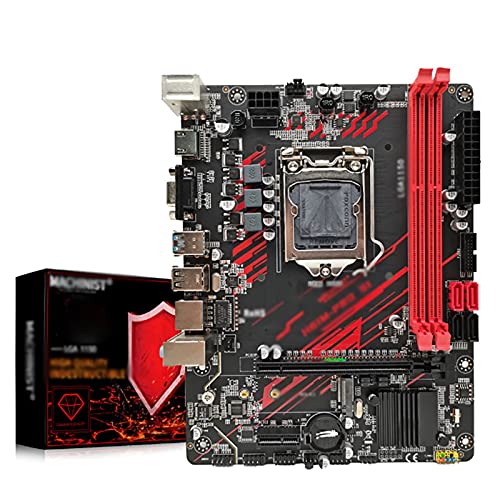 WWWFZS マザーボード Machinist H81 マザーボード LGA 1150 NGFF M.2 スロット対応 I3 I5 I7/Xeon E3 V3 プロセッサー DDR3 RAM H81M-PRO S1 メインボード コンピューターマザーボードプロセッサー マザーボードチップ