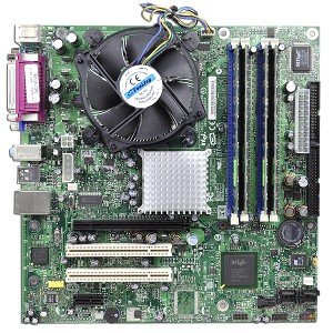 インテル Intel D915GAG Intel 915G ソケット 775 Micro-ATX マザーボードキット Pentium 4 631 3.0GHz CPU、1GB DDR RAM、ヒートシンク&ファン付き