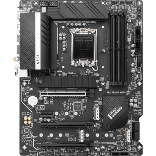 MSI PRO Z690-A WiFi ProSeries マザーボード (ATX、第12世代Intel Core、LGA 1700ソケット、DDR5、PCIe 5、2.5G LAN、M.2スロット、Wi-Fi 6E)