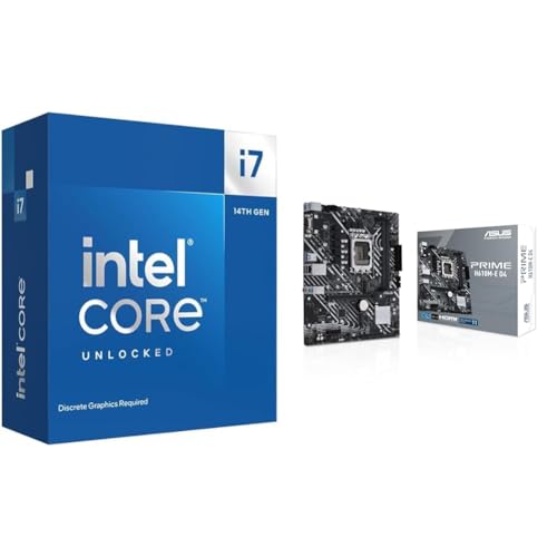 インテル 【セット買い CPU&マザーボード】 【Amazon.co.jp限定】Intel CPU Corei7 14700F BX8071514700F/AZ + ASUS PRIME H610M-E D4 LGA1700 H610 mic-ATX
