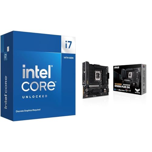 インテル 【セット買い CPU&マザーボード】 【Amazon.co.jp限定】Intel CPU Corei7 14700F BX8071514700F/AZ + ASUS TUF GAMING B760M-PLUS D4 LGA1700 B760M Micro ATX