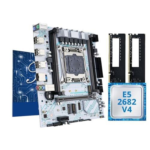 ZMZZVNTFR X99ゲーミングマザーボードコンボ、Intel Xeon E5 2682 V4、DDR4 16GB (2 x 8G) 2133MHzデュアルチャンネル、M.2 NVME、デスクトップPCに対応。