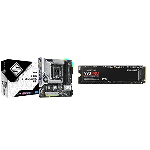 ASRock 【SSD×マザーボードセット買い】Samsung 990 PRO 1TB × ASRock B760M Steel Legend WiFi