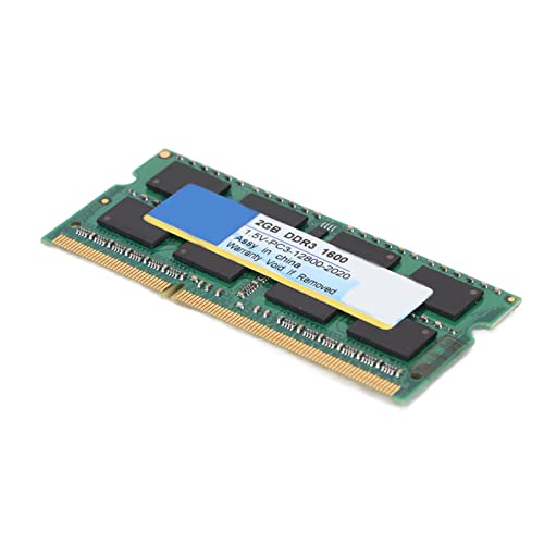 DDR3 Ram耐久性のあるポータブルノートブックメモリ、強力で安定したパフォーマンス、204PIN、PC3-10600 / PC3-12800帯域幅、ゲーム用ワーキングノートブック (1600Mhz 2GB) Dpofirstc6mwk9ups-13