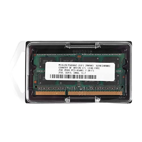 Axiomate DDR3 2GBラップトップメモリRAM 2RX8 PC3-8500S 1066MHz 204ピン1.5VノートブックRAM