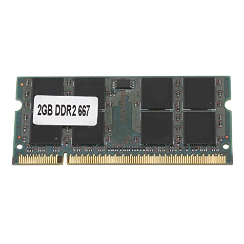 AMD DDR2 2GB 667MHz PC2-5300 ノートパソコンメモリ、IntelおよびAMDマザーボード向け200ピンDDR2 RAM、1.8V低電圧設計の高速2Gラップトップメモリモジュール ZyjGam26p4a83cu
