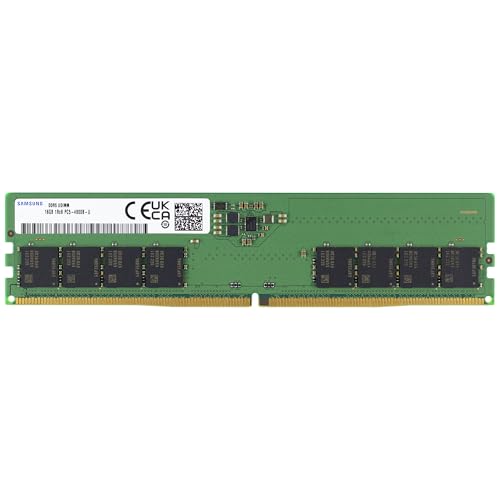 Samsung 16GB DDR5 4800MHz PC5-38400 CL40 UDIMM 1Rx8 シングルランク 1.1V 非ECC DIMM 288ピン デスクトップコンピュータ RAMメモリ メモリ 16GB 16GB