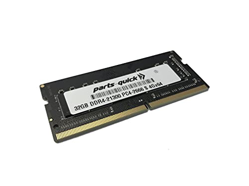parts-quick Substitute Compatible 32GB Memory for ASUS ROG GL552VX, GL553VE, GL702VS Notebook Compatible DDR4 2666MHz SODIMM RAM 32GB-DDR4-2666-S-ASUS-8255