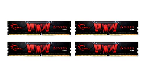 G.Skill 32GB（4x 8GB）Aegis DDR4 3200MHz PC4-25600 CL16クアッドチャネルメモリキットモデルF4-3200C16Q-32GIS