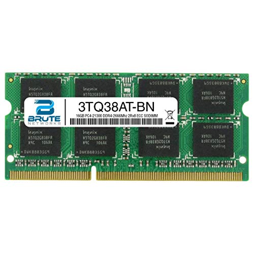 Brute Networks 3TQ38AT-BN - 16GB DDR4-2666Mhz 2Rx8 ECC SODIMM(OEM PN# 3TQ38AT対応)