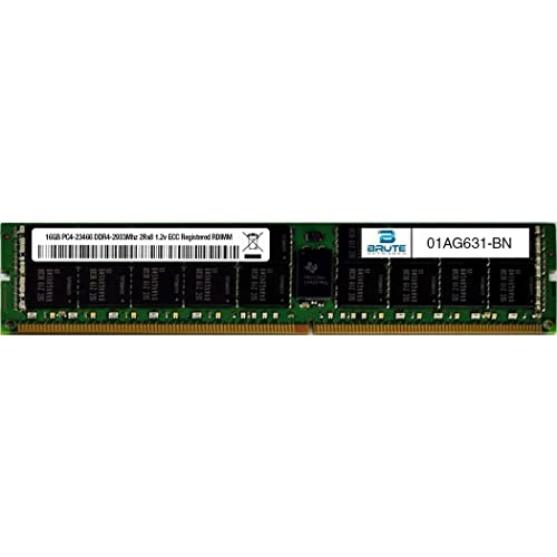 Brute Networks 836220-S21-BN - 16GB PC4-19200 DDR4-2400Mhz 2Rx4 1.2v ECC Registered RDIMM (OEM PN # 836220-S21と同等)