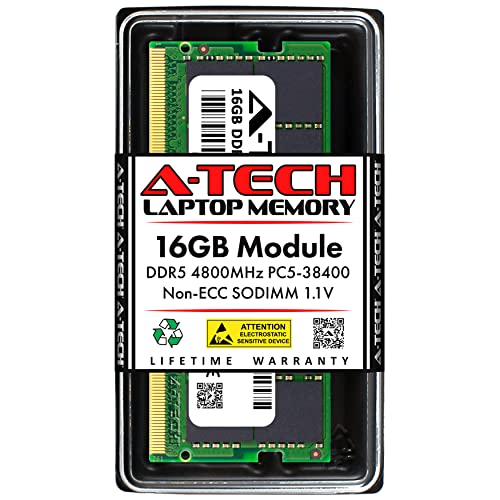 A-Tech 16GB RAM Acer Nitro 5 AN517-42-R35M ゲーミングノートパソコン対応 | DDR5 4800MHz PC5-38400 SODIMM 1.1V 262ピン ノンECC SO-DIMM メモリアップグレード