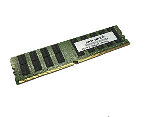 parts-quick DELL POWEREDGE R930 2RX4 2133MHZ RDIMMのための32ギガバイト交換用メモリモジュール 32GB-DDR4-17000-RD-Dell-5130