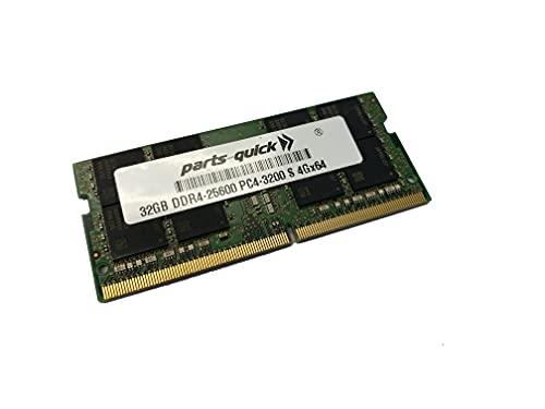 parts-quick 32GB (1 x 32GB) メモリ HP 14-fq1xxx シリーズ ノートブック用 DDR4-3200 SoDIMM RAM 32GB-DDR4-3200-S-HP--43000408