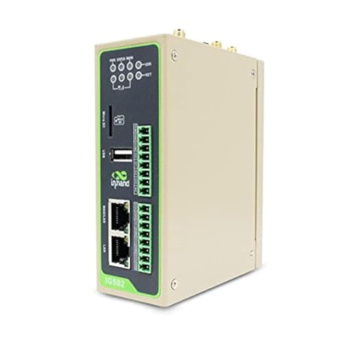 IoTInHand Networks 4G LTE Cellurar Industrial VPNゲートウェイ RAM 512MB ARM Cortex-A8 EMCC 8GB Python開発プラットフォーム MicroSDストレージ対応 Verizon AT&T IG502-FQ33-IO-W-G