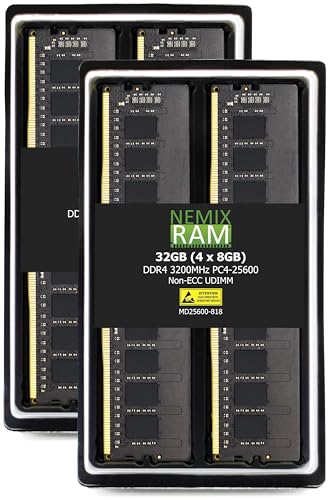 A-Tech 32GB RAM ASUS ExpertCenter D5 Tower D500TC デスクトップ用 | DDR4 3200MHz PC4-25600 DIMM 2Rx8 1.2V 288ピン 非ECC UDIMM メモリアップグレード