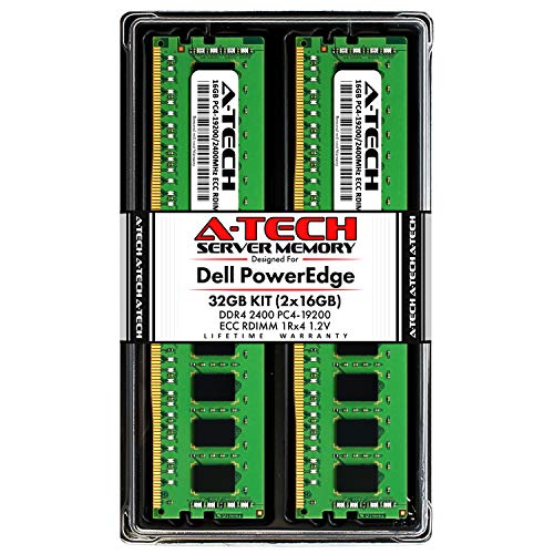 A-Tech 32GB キット (2x16GB) メモリ RAM Supermicro X11DPH-T - DDR4 2400MHz PC4-19200 ECC Registered RDIMM 1Rx4 1.2V - サーバー ARA154