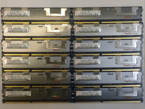 Hynix 96GB 12x8GB メモリー DDR3 PC3-10600 ECC REG Comp to SuperMicro MEM-DR380L-HL03-ER13 H9D-BX2-TFQ
