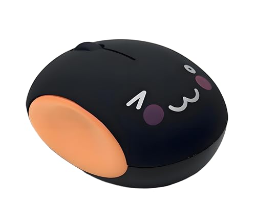ワイヤレスマウス マンジュウ型 人間工学デザイン 省電力 10M無線接続 静音 1200DPI 軽量 可愛い 光学式 プラグアンドプレイ 女性/学生/オフィスワーカー向け パソコン/ノートパソコン用 (オレンジ) JWCM0229
