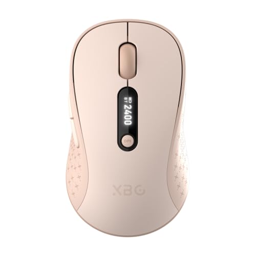 XBG B15pro トライモード Bluetooth マウス Type-C 充電式 LED 表示 静音エルゴノミクス ノート PC/Mac 対応-ホワイト