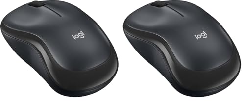 Logicool 【Amazon.co.jp限定】ロジクール ワイヤレスマウス 静音 M220CG 無線 小型 電池寿命最大18ケ月 左右対称 M220 マウス 無線マウス 静音マウス グレー 国内正規品 (× 2)