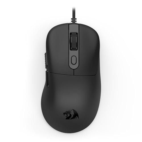Redragon M728-AIR 有線ゲーミングマウス 58g 軽量 最大24000DPI 5段階切替 6ボタンカスタマイズ可能 サイドボタン付き 有線マウス USB接続 エルゴノミッ Windows PC対応 ブラック