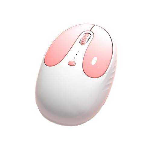 BODHISATTO ワイヤレスマウス Bluetooth＆USB デュアル接続 静音 Type-C充電式 光学式 小型 軽量デザイン 3段DPI調節 かわいい 多機種対応（Windows/macOS/Android）パソコン タブレット スマホ対応 ホワイト VJCM0822R-2M-FW