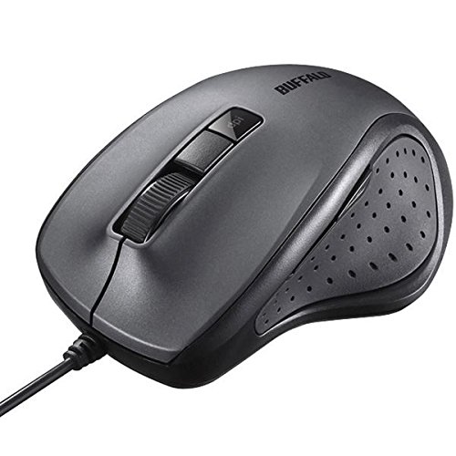 バッファロー マウス BSMBU300BK 有線 BlueLED 静音 5ボタンマウス ブラック 新品 入力機器 BSMBU300BK 【代引不可/時間指定不可】