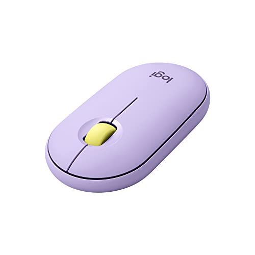 Logicool ロジクール ワイヤレスマウス 無線 マウス Pebble M350LV 薄型 静音 ラベンダー USB Bluetooth ワイヤレス 左右対称型 windows mac Chrome Android Surface iPad OS M350