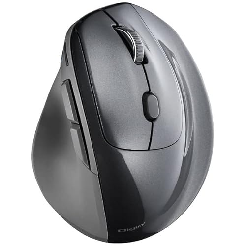 ナカバヤシ クリスマス スマホ pc パソコン パーツ 部品 LAN スタンド 情報 マウス スマートフォン OA機器 周辺 スマホ デジタル関連 | Digio デジオ 高速スクロール Bluetooth5.0 エルゴノミクス5ボタン BlueLEDマウス グレー MUS-BKF177GY