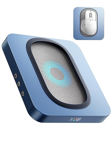 VAYDEER マウスジグラー 検出不能 マウスムーバー 拡大されたターンテーブルと調整可能な間隔 物理的 マウス 自動 動かす LEDディスプレイ Mouse Jiggler Mover ドライバーフリー 、PCラップトップをアクティブに維持/在宅勤務をする/生産性向上用 家族/友人/同僚/誕生日プレゼント