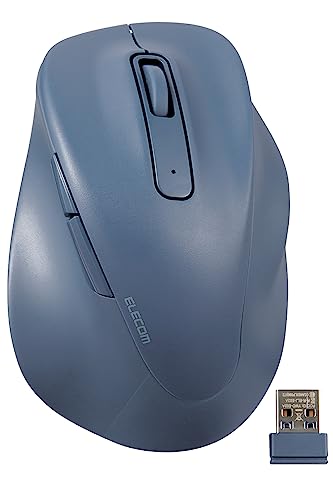 ELECOM エレコム マウス/右手専用/Mサイズ/無線/5ボタン/ブルー(M-XGM30DBSKBU)