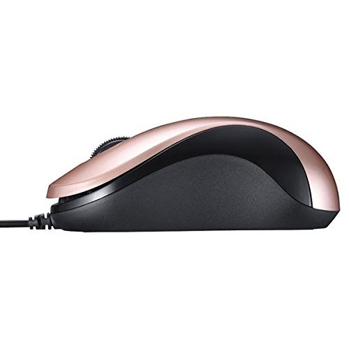 バッファロー 【メーカー直送T】 BUFFALO 有線 BlueLED光学式マウス 静音／3ボタン ベージュピンク BSMBU100BP