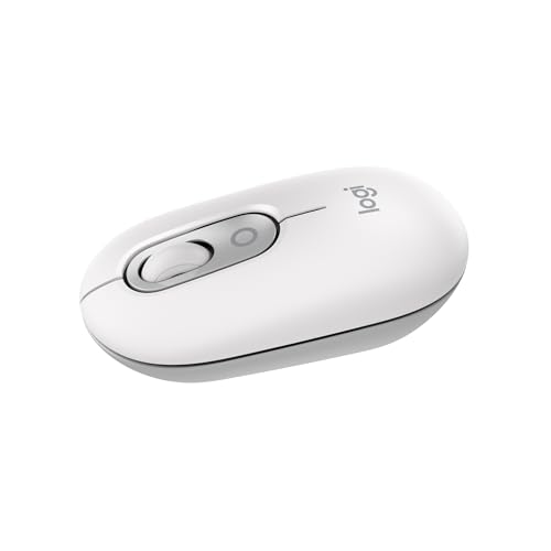 Logicool ロジクール POP MOUSE M370OW 静音 ワイヤレスマウス 無線 Bluetooth Logi Bolt 左右対称 windows mac iPad Chrome OS Surface スクロールホイール オフホワイト M370