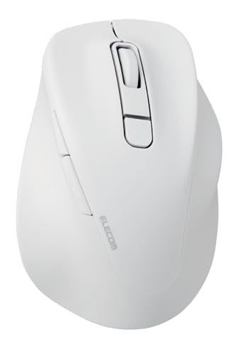 ELECOM エレコム マウス/EX-G/右手用/L/Bluetooth/5ボタン/ホワイト(M-XGL30BBSKWH)